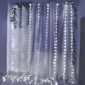 Pikkukuva 1 / 5: 3x1/3x2/3x3M Led-islyktor Fairy String Light Batteri/ USB Fairy Xmas Girlander för bröllop Hem Fönster Fest Semesterdekor Vit 3X1M USB