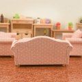 Miniatyrbilde 4 av 5: Dockhus Sofa Minimöbel Modell 2 2 2