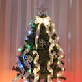 Miniatyrbild 3 av 5: Fairy Lights Jul LED Ribbon Bows Strings Träddekorationer varmvit 4m