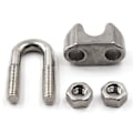 Miniatyrbillede 3 af 5: 12 stk. M8 Rustfrit Stål Wire Rope Clip, Wire Rope Clip Kabel / U-Bolt Saddelbeslag M8, Wire Rope Kabel Til Dyregærde