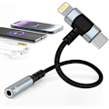 Pikkukuva 1 / 5: iPhone USB-C - 3,5 mm:n kuulokeliitäntäadapteri, Lightning-liitinmuunnin iPadille