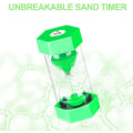 Miniatyrbild 3 av 7: SuLiao Timglas 3 Minuter Grön, Äggklockor Timer, Färgglad Timglas, Timglas Sand Timmar För Barn Skola, Barn Tandborstning, Kita, Kontor 5min