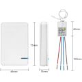 Pikkukuva 3 / 3: Mini langaton kytkin vastaanottimella led ulkokäyttöön 400m sisäkäyttöön 40m rf 433 mhz