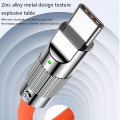 Miniatyrbilde 5 av 5: 120W hurtiglading flytende silikonkabel Type-C lader Lyskraftig Lightning 2M