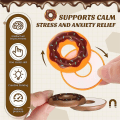Miniatyrbillede 5 af 5: Magnetisk Fidget Slider, Fidget Legetøj til Voksne, Dessert Push Slider Stressaflastende Legetøj, Kontor Legetøj EDC Toy Doughnut