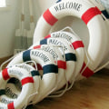 Pikkukuva 1 / 8: Tervetuloa Nautical Life Lifebooy Ring Boat Wall Hanging Ho Red 30cm -laivaan Red 30cm