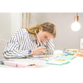 Miniatyrbillede 5 af 11: 18/24 Farver Gouache Maling Sæt med Palette 30ml Vandfarvemaling til Kunstnere Studerende Tilbehør Ikke-giftigt null - B