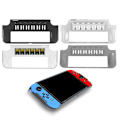 Miniatyrbild 2 av 9: Fodral Speltillbehör Resväska Switch-fodral Skydd Kompakt kvalitetsmaterial tillverkat för OLED Svart
