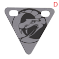 Pikkukuva 1 / 8: Polkupyörän heijastinkyltti logo Pyöräkolmio Tiny Reflector Cycli Gray D Gray D