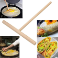 Miniatyrbilde 5 av 5: 4 stk T-formet Crepe Maker pannekakerøre spreder, tre Crepe verktøy, Crepe spreder Fo