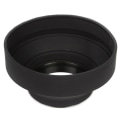 Miniatyrbild 6 av 6: Universal 3-stegs hopfällbar 3-i-1 gummi vikbar motljusskydd Su Black 52mm Black 52mm