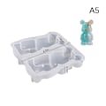 Miniatyrbillede 1 af 5: DIY Krystal Epoxi Silikonform Bjørn Nøglering Smykke Vedhæng A5