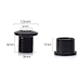 Miniatyrbillede 1 af 8: 5 Stk. Kæde Hjul Fix Disc Bolt Møtrik Kædering Landevejscykel Dele Sort Black B