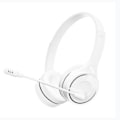 Miniatyrbillede 2 af 8: Headset Trådløs Bluetooth 5.1-hovedtelefoner til at lære forretningshovedtelefoner med mikrofonstøtte TF-kort Android og IOS Hvid Vit