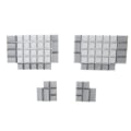 Pikkukuva 4 / 5: 76 kappaletta PBT Blank Keycap DSA-profiili Gaming Keycap Ergodox Key Button Keyc White