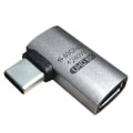 Miniatyrbild 1 av 11: Usb-C 90 graders adapter 40 Gbps rätvinklad typ-C-adapter hane till hona sidoböjningsförlängare PD240W snabb- 8K60Hz UHD8K null - A