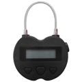 Miniatyrbillede 1 af 5: Smart Time Lock LCD-skærm Time Lock USB Genopladelig Midlertidig Timer Hænglås Rejse Elektronisk Ti