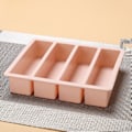 Miniatyrbillede 1 af 5: 1 stk 4 gitter lang isbit silikoneform firkantet DIY C Pink onesize Pink onesize