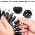 Miniatyrbild 3 av 11: Justerbar strömförsörjning 96W 12V-24V Laptop-laddare Reglerad ström med 34PCS Universal power null - US