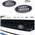 Pikkukuva 1 / 5: 2kpl Passar Land Rover Grille Badge Takaluukku Oval Badge Tarra, Sopii Land Rover Range Rover Badge Nimikyltti (musta)