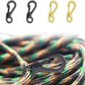 Miniatyrbild 3 av 5: Minilegering Karbinhake Klämma Tiny Spring Snap Hook Karbinhakar Zinklegering Mini Paracord Krok Nyckelring Klaps EDC för nyckelring 30PCS
