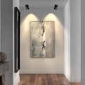 Miniatyrbillede 5 af 5: Justerbar loftslampe, stueloftslampe, 15W LED sort drejelig 3000K varm hvid, Ø90MM [Energiklasse A+], (sort), ladacèe