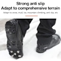 Miniatyrbilde 5 av 5: Antislip sko pigger svart 8 tenner