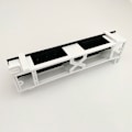 Miniatyrbild 5 av 11: Patchpanel CAT6 10 portar 10G stöd 1U Nätverkspatchpanel UTP 19 tum Väggmontering eller rackmontering Punch Down Block för CAT6 Vit