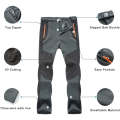 Miniatyrbillede 4 af 5: Mænds Skisport Vandafvisende Fleeceforet Bukser Udendørs Vandreture Mountain Softshell