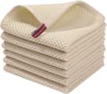 100% Cotton Waffle Kitchen Towel, Ultra Soft Absorbent Quick Dry Dish Towel, 30x30 cm, 6-Pack