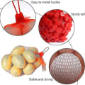 Miniatyrbilde 3 av 5: Gjenbrukbar nettpose, 200 stk Nylon Mesh Vetable Nettpose, Frukt og Vetable Pack Net, For Egg Nettpose, Frukt Nettpose Ruika
