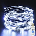 Miniatyrbillede 2 af 5: USB Fe-lys - 5M/16 Ft Plug-in Jule Fe-lyskæde