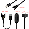 Miniatyrbillede 2 af 5: USB-opladningskabeladapteroplader til Mi Band hurtigopladning C Sort til Mi band 5 6 7 Black For Mi band 5 6 7