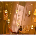 Miniatyrbillede 5 af 5: LED-gardinlampe, ønskebold, pigehjerte, romantisk soveværelse