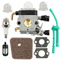 Pikkukuva 5 / 5: Kaasutin pensasleikkurille Hs45 Stihl Fs38 Fc55 Fs310 Zama C1Q-S169B