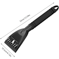 Miniatyrbilde 4 av 7: Isskraper for bilvindu - Ergonomisk snøbørste | 32 cm isskraper med skumgrep for biler, lastebiler og SUV-er Svart