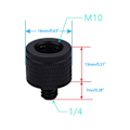 Miniatyrbillede 3 af 9: 2 stk. DSLR Kamera Skruer 1/4 til M4 M5 M6 M8 M10 M12 Konverteringsskrue 1/4 Montering Adapter Skrue til Projektor Stativ Lys Stativ A23