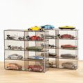 Miniatyrbilde 2 av 5: 1:64 Hot Wheels Displayboks Bilmodell Lekeboks Stativ for Hot Wheels Biler Diecast Oppbevaring Akryl Støvtett Displayboks A