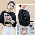 Pikkukuva 2 / 5: Mode Crossbody-käsilaukut Naiset Krokotyyli Pearl Chain A2