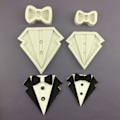 Miniatyrbillede 5 af 5: för Creative Suit Shirt Rosettform Fondantkaka Silikonform Form Choklad Mo L