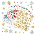12 Snowflake Stickers Craft, Christmas Decorations, DIY