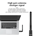 Miniatyrbillede 5 af 8: MT7601 Mini USB WiFi-adapter 150 Mbps trådløst netværkskort RTL8 Black RTL8188 Chip Black RTL8188 Chip