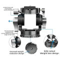 Pikkukuva 4 / 11: DT02RS Panoraamakameran jalustapää Hydraulinen nestevideon vaimennuspää Lintujen tarkkailuun Vedio Monopod null - DT03SS