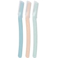 Miniatyrbilde 1 av 5: Ansiktsbarberingssett for kvinner 3 stk Eyebrow Razor Shaper Øyenbryns trimmer Ansiktshår Peach Fuzz Remover (farget)