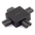 Miniatyrbilde 3 av 11: IEC320-C8 hannkontakt til IEC320-C7x3 hunnkontakt adapter PDU server 2-pin kontakt Strøm