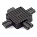 Pikkukuva 3 / 11: IEC320-C8 urosliitin IEC320-C7x3 naarasliittimen sovitin PDU-palvelimeen 2-napainen liitin Virta