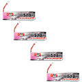 Miniatyrbillede 1 af 5: Gaoneng 3.8V 520mAh 80C Lipo Batteri PH2.0 til Tinyhawk, 4 stk.