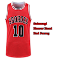 Pikkukuva 4 / 7: Sommar Herrväst Slam Dunk 3D-Tryckt Baskettröja Team U Röd XXL Red XXL