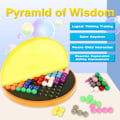 Miniatyrbild 2 av 5: Klassiskt 3D-pussel Pyramidplatta 178 utmaningar IQ Pearl