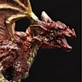 Miniatyrbilde 6 av 8: Fargeskiftende lavaharpiks base drage statue luminescerende hellig Dr A8 onesize A8 onesize
